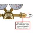 thumbnail image 3 of Nitrogen/Inert Gas - Single Stage 0-1400 PSI, High Pressure Regulator, CGA-580, 3 of 5