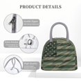 thumbnail image 4 of Disketp Jungle Green Camo USA Flag Bolsa Térmica para Almuerzo, Lonchera con Abertura Amplia y Gran Capacidad, Organizador Reutilizable para Mujeres, Hombres y Adultos, 4 of 6