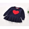 thumbnail image 5 of MesaSe Robe Chandail Tricotée pour Tout-Petits Filles de la Saint-Valentin Cœur Haut d'Automne Jupe Gris 2-3 Ans, 5 of 5