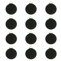 Fmbmuo Lightweight Christmas Ornaments Foam 12 piece Christmas Decorations Minimalist 3.14-Inch Neutral Black Holiday Decorating