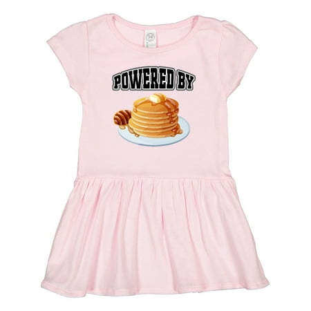 

Inktastic Powered by Pancakes Gift Toddler Girl Dress