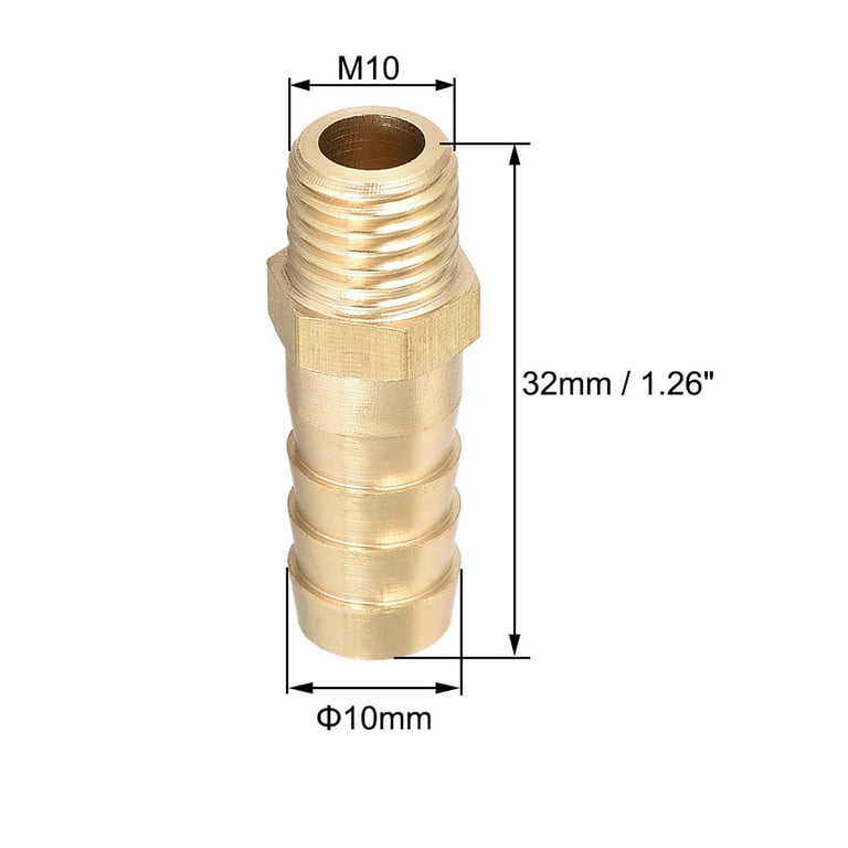 Brass Swagelok Tube Fitting, Male Tube Adapter, 1/4 In. Tube OD X 1/4 - Foto 2