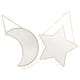 thumbnail image 3 of 2 soportes para pendientes de pared, organizador de joyas colgante, expositor decorativo de hierro con forma de estrella y luna para collares y pulseras, dorados, 3 of 8