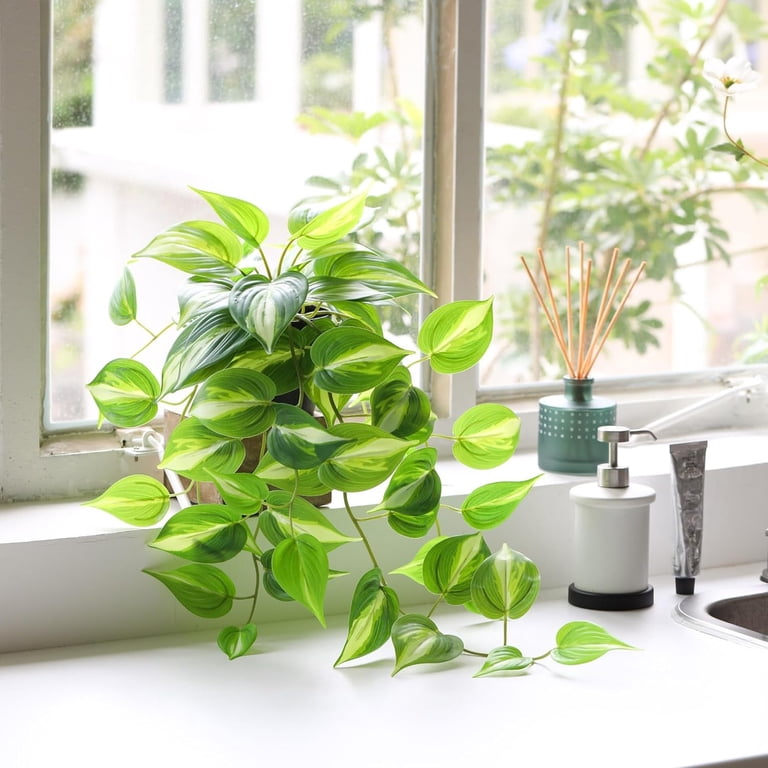 Artificial Devil's Ivy Golden Pothos Fake Plant,Hanging Potted Plants for  Wall Home Patio Indoor Outdoor Decor(H 26in) Medium - Walmart.com