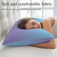 thumbnail image 5 of Ombre Blue Purple Pillow Covers 16"x24", Colorful Painting Soft Brushed Microfiber Breathable Throw Pillow Covers, Decorative Pillowcase with Zipper for Couch Sofa Bedroom Living Room, 5 of 9