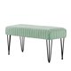 thumbnail image 2 of HOME SOFT THINGS OTOMAN/TABURETE SUPER SUAVE DE PIEL SINTÉTICA. OTOMAN TAPIZADO PARA REPOSAPIÉS CON PATAS DE METAL NEGRO Y ASIENTO ACOLCHADO. 116X40X55CM , ESPUMA DE MAR, 2 of 3