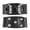 Color:Black, variant on Ice Cleats with 5 Spikes, Antislip Snow Cleats, Ice Shoe Grippers Walk Traction Cleats Shoe Chain for Walking Climbing