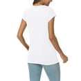 thumbnail image 5 of SUNBS Womens Casual V Neck Shirts Basic Plain T Shirts Cute Tops for Women Summer Clothes, 5 of 7