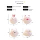 thumbnail image 3 of Iluminación suave de oso, pato, conejo, cerdo, pollo, pequeña luz nocturna, lámpara de mesita de noche, decoración de dormitorio, luz de ambiente, regalo para niños y niñas, 3 of 5