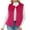 Hot Pink, variant on Sexlip Women Faux Fur Waistcoat Fashion Winter Fuzzy Sleeveless Open Front Outwear Gilet Casual Short Vest Jacket Coat Brown XXXL