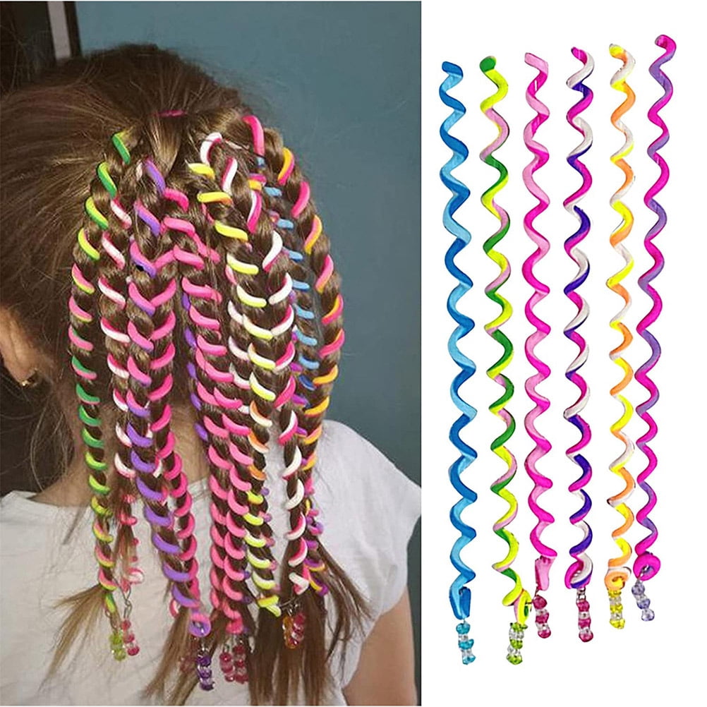 Valatala 6 Pcs Colorful Hair Twist Spiral Hairband Hair Accessories for  Women Girls Multicolor Braid Tool DIY Hair Styling Accessories - Walmart.com