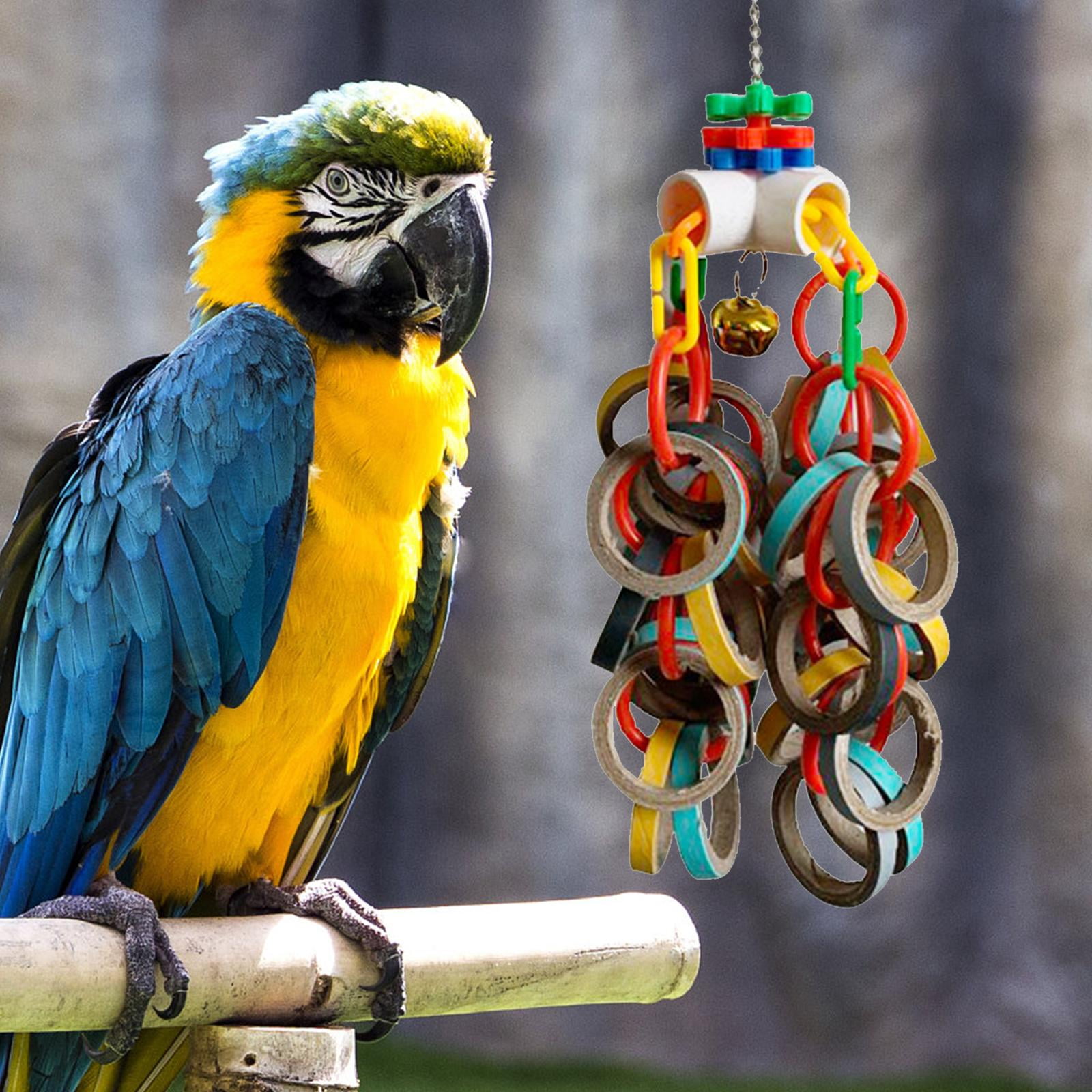 Bvdfgk Cage Bite Toy Parrot Toy Perch Bird Chewing Toy for Parakeets, Budgies, Hamster,