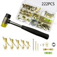 thumbnail image 1 of 222pcs Picture Frame Hook No Nail Traces Wall Hook Accessories, Frame Hanger Kit, Picture Frame Hanging Tool, Heavy Duty Hanging Accessories, 1 of 4