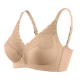 thumbnail image 4 of Gkeoshab Women's Bras Women's No Gap Seamless Bra Control Minimizer Underwire Bra Beige L, 4 of 7