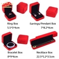 thumbnail image 3 of 1pcs Jewelry Packaging Necklace Packaging Organizer Ring Box Bulk Gift Box Earring Holder Gift Box Necklace Organizer Coffee and Black Pendant Box 7x8.2cm, 3 of 6