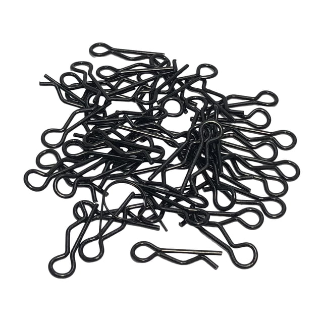 50 Uds. De Clips para el cuerpo, accesorios de pasadores, Clip de carcasa de cuerpo de Metal para escala 1/14 1/16 1/18