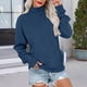 thumbnail image 2 of Blusa para mujer,Blusa informal de poliéster con cuello alto y manga larga para mujer, suave y cómoda para uso diario, sopatenor, 2 of 8