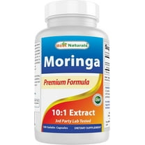 Best Naturals Moringa 15000 mg Equivalent per Serving - 180 Capsules - Superfood Nutrients for Healthy Wellbeing