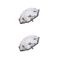 thumbnail image 1 of relayinert Elegant Lace Side Umbrella Dual And Stylish Exquisite Butterflies Pattern white 2Set, 1 of 6