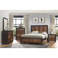thumbnail image 1 of Topline Home Furnishings Ensemble de chambre à coucher Multitone Rustic 6 pièces avec grand lit, 1 of 7