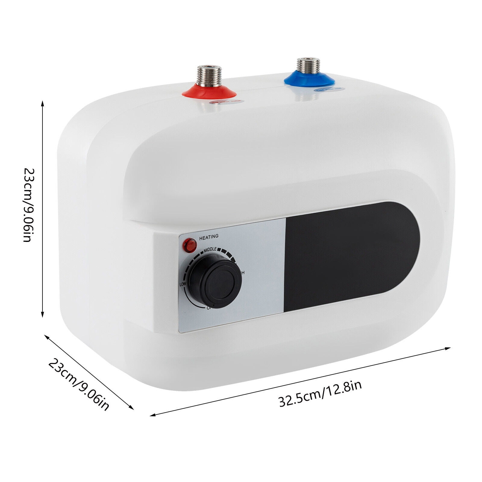 Electric Mini-Tank Water Heater, 110V 1.6 Gallons 1.5KW Instant Point of Use Hot Water Heater for Trailer Bathroom Kitchen Under Sink Counter Cupboard 6L