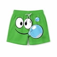 thumbnail image 3 of Pantalones cortos de bolsillo para niños con cordón elástico estampado casual traje de baño pantalones de cinco puntos, 3 of 8