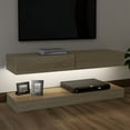 thumbnail image 3 of vidaXL TV Stand with LED Lights Sonoma Oak 47.2"x13.8", 3 of 10