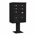 thumbnail image 2 of Salsbury Industries Pedestal Mounted 5 Units 8 Door Front Load 4C Horizontal Cluster Box Unit with 2 Parcel Locker, 2 of 6