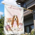 thumbnail image 3 of Happy Mother's Day Basset Hound Love Dog Mom Heart Flower House Flag 28x40in Double Sided Bassets Dog Breed Lovers Gifts Idea Outdoor Decor - 12004, 3 of 5