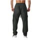 thumbnail image 4 of Puntoco Pantalones casuales largos para hombre, pantalones deportivos de moda para hombre, pantalones con bolsillos y cintura elástica, pantalones deportivos, pantalones largos para hombre, color, 4 of 5
