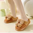 thumbnail image 4 of KANG Cozy Winter Slippers For Suede Bow Design Indoor Shoes With Comfortable Toe Coverage For Her And Couples, 4 of 7