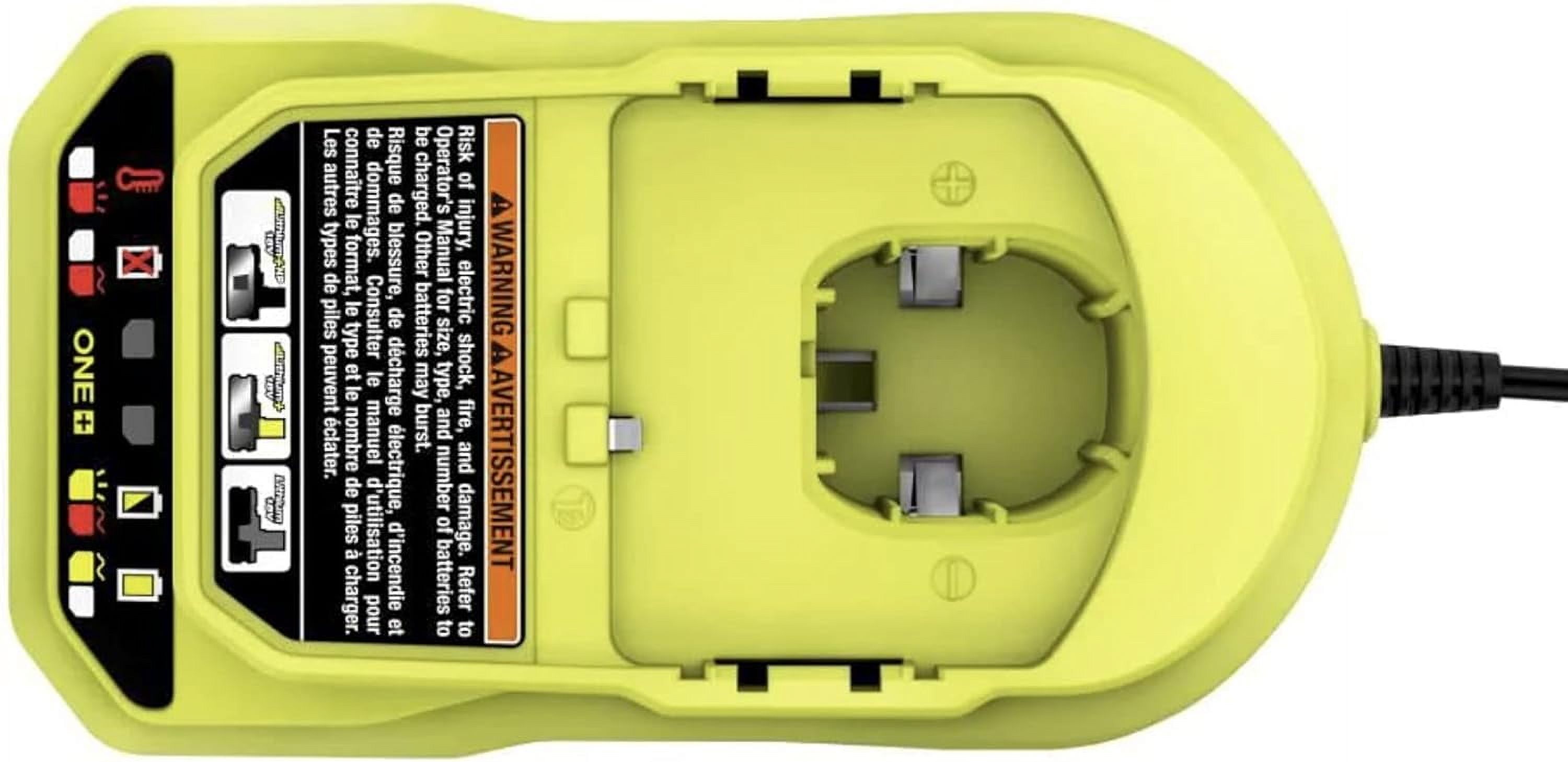 PBP005 18V 4 Ah Power Tool Battery with Charger Ryobi ONE+ 18V Lithium-Ion Battery, 2 Pack