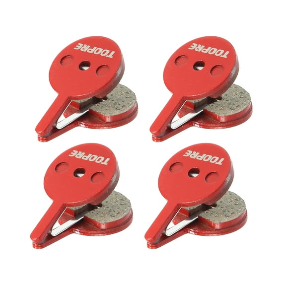 Unique Bargains 4 Pair Resin Bicycle Cycle Disc Bike Brake Pads Replacement with Spring Leaf