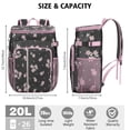 thumbnail image 3 of Travel Cooler Bag - Pioneer Flower Floral Print Pattern Camping Beer Cooler Backpack with Bottle Opener- Waterproof Insulated Picnic Backpacks - Cooler Bag for Beach, 3 of 6