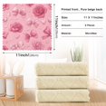 thumbnail image 3 of 6PCS Dish Towels and Dish Cloths Reuseable Dishcloths Sets for Washing Dishes, Cooking, Baking Size 11" x 11" Roses and Bows Pattern, 3 of 9