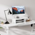 thumbnail image 2 of Computer Monitor Stand s Laptop Riser with Storage Shelf Wooden Desk Organizer for Home Office Use (Oak), 2 of 8