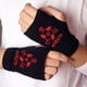 thumbnail image 3 of Guantes de anime bidimensionales que rodean el logotipo de la hoja de madera UZhi Po algodón de doble capa grueso cálido, 3 of 5