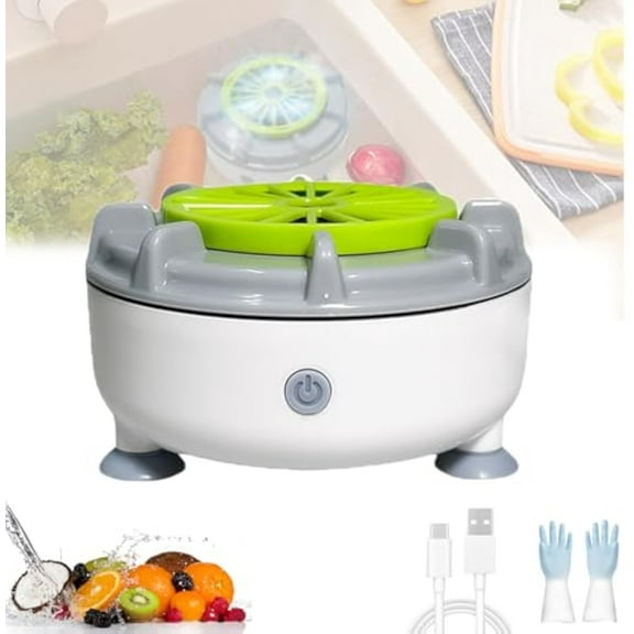 Seattleget Efficient Portable Fruit and Vegetable Washers Powerful Offer, Fruit and Vegetable Cleaner Device, Waterproof Fruit Cleaner Device with Suction Cup (Charging type)