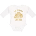 thumbnail image 3 of Inktastic Life's Better with Bees Boys or Girls Long Sleeve Baby Bodysuit, 3 of 5