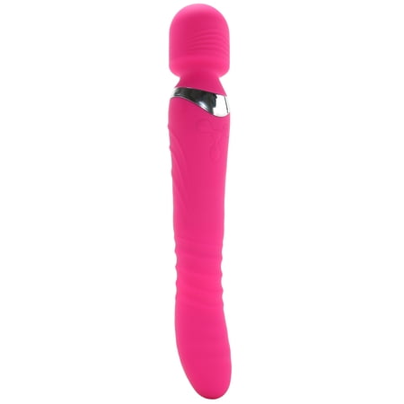 CHISA Didi Dual Ended Wand Vibrator - Aan 2 Kanten Te Gebruiken - Zwart