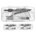 thumbnail image 6 of FRCOLOR 3Boxes Plastic Protractor and Ruler Set Automatic Pencil Lead for Office Use, 6 of 8