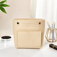 thumbnail image 1 of Organizer Case Large Capacity Cosmetic Cases Women Handbag Wash Pouch For Women Stationery Pencil Case Makeup Bags Felt Insert Bag Inner Purse Cosmetic Bag BEIGE, 1 of 1