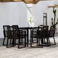 thumbnail image 1 of vidaXL 7 Piece Garden Dining Set Black, 1 of 4