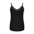 thumbnail image 5 of Generic Women's Lace Patchwork Tank Tops Plus Size V Neck Sleeveless T Shirt Loose Fit Spaghetti Strap Office Cami Shirt, 5 of 7