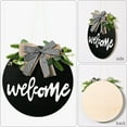 thumbnail image 5 of Hanging Wall Decor,Welcome Door Plate Decorative Plate Simulation Flower Wall Hanging Home Decoration Wreath, 5 of 9