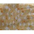 thumbnail image 4 of oneOone Georgette Viscose Orange Pâle Texture Tissu & Triangle Géométrique Robe Tissu Tissu Imprimé par les Yards 42 Pouces de Large, 4 of 4