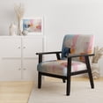 thumbnail image 2 of Designart « Abstract Collage IV » Fauteuil d'Appoint Rembourré à Écusson Turquoise - Fauteuil Moderne pour Salon, 2 of 7