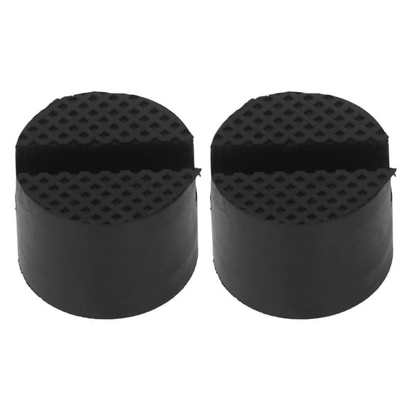 2Pcs Rubber Jack Pad Slotted Adapter Trolley Vehicle Lift Axle Stand Universal for Car SUV