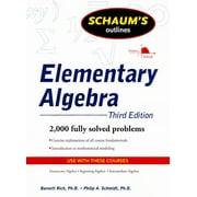 Schaum's Outline of Elementary Algebra, 3ed (Paperback)