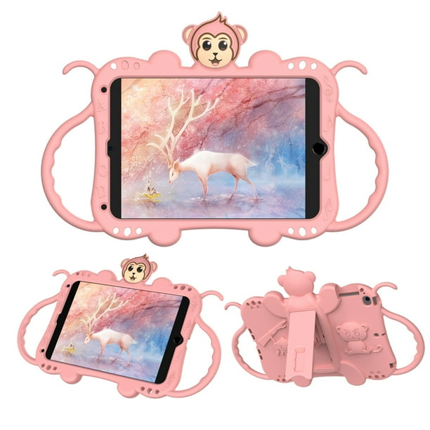 Dteck Case For Apple Ipad Mini 5 Mini 4 Mini 3 Mini 2 Mini 1 7 9 Inch Shockproof Rubber Case Kickstand Hand Holder Shoulder Strap Kids Safe Friendly Kickstand Cover Rosegold Walmart Com Walmart Com